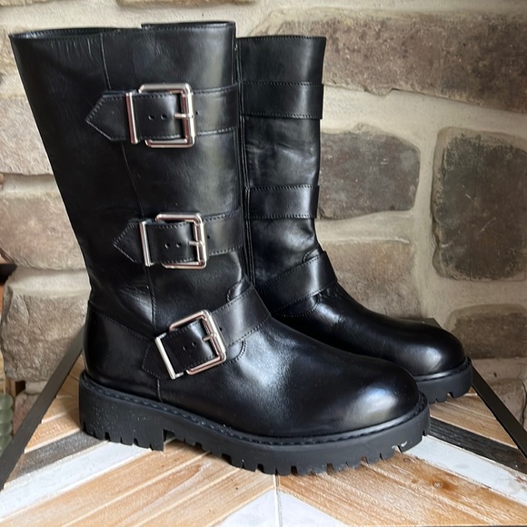 SCHUTZ Shoes - Schutz Georgina High Leather Bootie